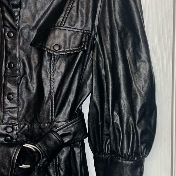 Fashion Nova Black Faux Leather Dress - Picture 8 of 9